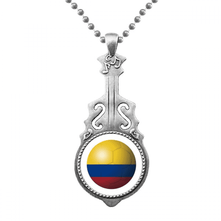 Colombia National Flag Soccer Football Pendant Jewelry Music Guitar Torque Hangtag