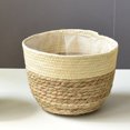 thumbnail image 4 of Gallickan Plant Basket, Woven Plant Coiled Basket, Decorative Flower Pot Cover Closet Storage Bin Table Desk Organizer for Home Decor, L, 4 of 7