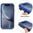 thumbnail image 4 of iPhone Xr Heavy Duty Case {Shock Proof Case with 3 Layer Rubber, Shatter Resistant, Rugged Case Compatible for iPhone Xr} Navy, 4 of 7