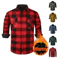 thumbnail image 7 of Chiccall Flannel Shirt for Men Western Vintage Button Down Fleece Lined Shirts Casual Cozy Warm Mens Plaid Shirt with Pockets, 7 of 7