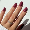 thumbnail image 6 of Glamnetic Press-On Nails – Berry Maroon | Opaque Short Round Nails, " Salon Quality" , 30 Count, 6 of 7