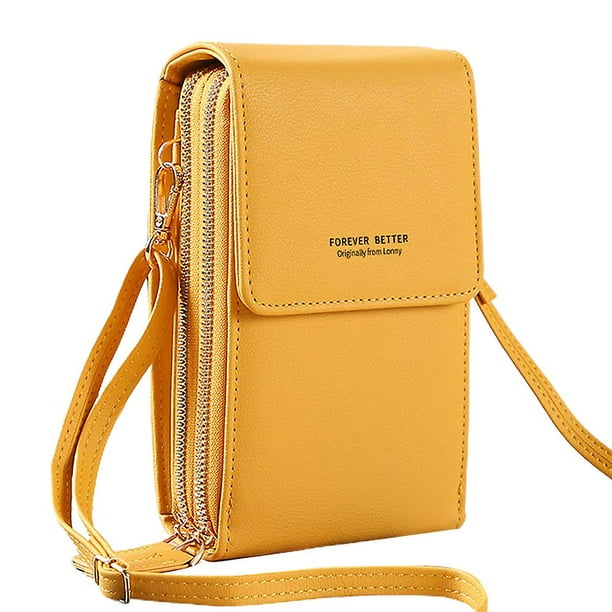 Nuevo bolso para teléfono móvil de Pu, bolso de hombro inclinado, minibolso diario multifuncional para niña