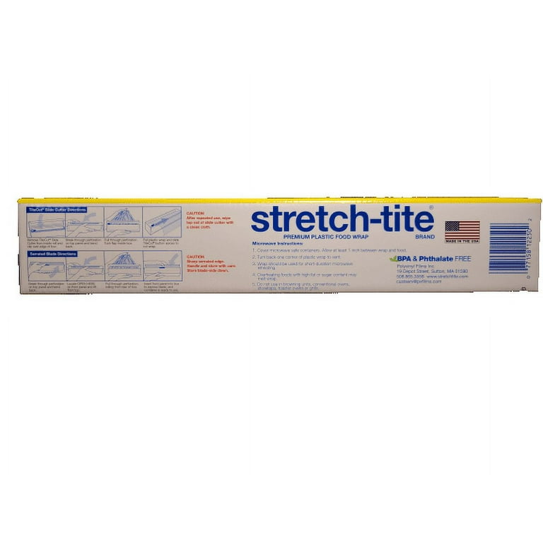 Stretch-Tite Premium Plastic Food Wrap, 250 sq ft