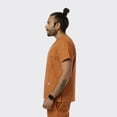 thumbnail image 3 of SPECTRUM UNIFORMS Scrub Tops Medical Tunic Tops Unisex V-Neck Yoga Ideal for Medical Professionals, Hospital and Lab Workwear Burnt Orange, 3 of 4