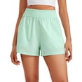 thumbnail image 1 of Shorts CRZ YOGA tiro alto sin forro menta talle grande, 1 of 5