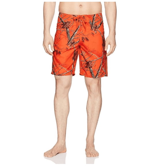 Realtree Men's Printed Waist Notched Hem Boardshort, Sz., 34