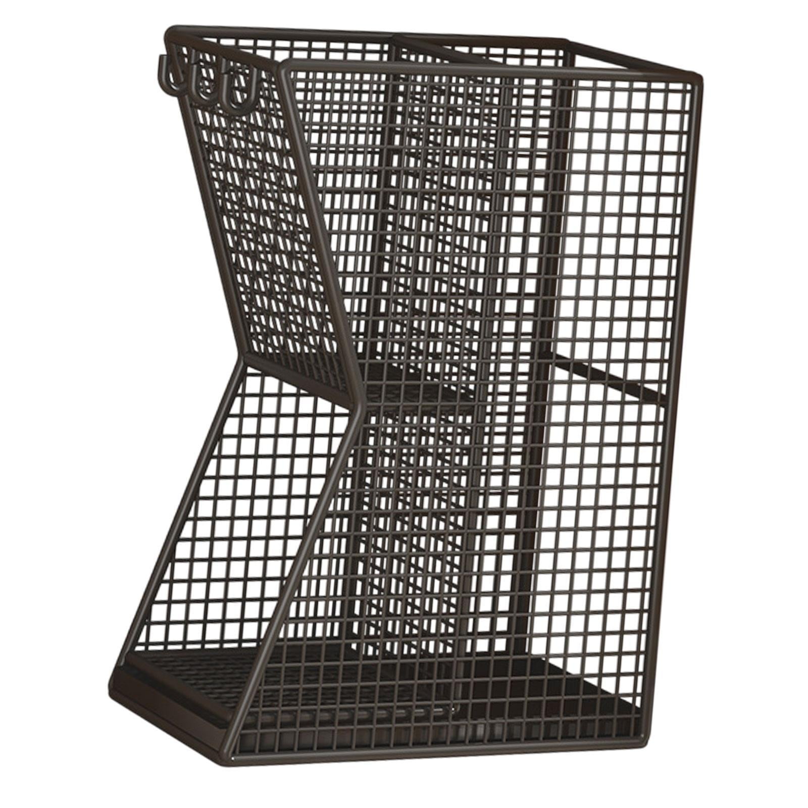 Fancyes Umbrella Rack Storage Bucket Metal Sturdy ,with Removable Drip Tray Umbrella Holder Bin Umbrella Holder for Office Hotel Home black