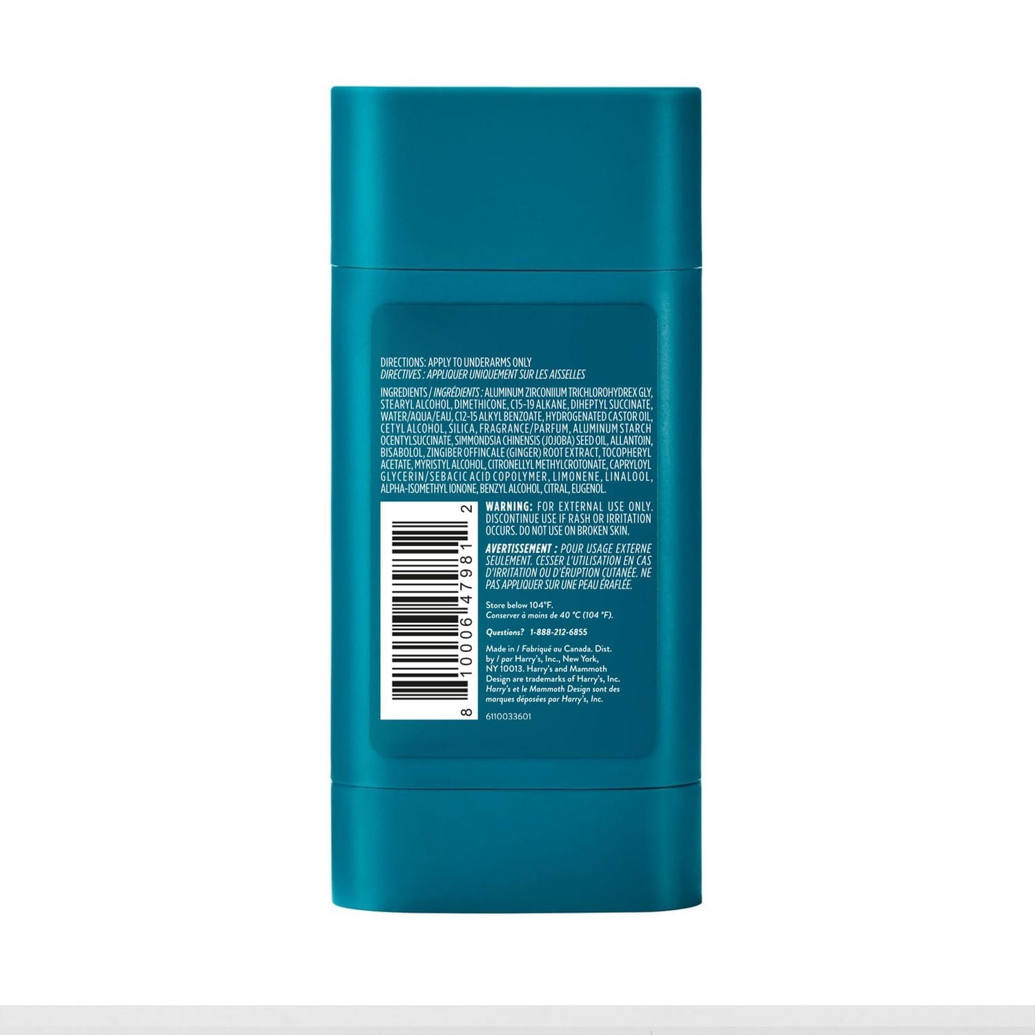 Harry’s Redwood Odour & Enhanced Sweat Control Extra-Strength Antiperspirant Stick for Men - 70g