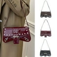 thumbnail image 4 of FENOHREFE Punk Styles Shoulder Bag for Women PU Leather Studded Bag Elegant Underarm Purse for Parties and Daily Use, 4 of 8