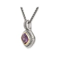 thumbnail image 4 of 8mm Natural Amethyst Pendant Necklace in Sterling Silver with Chain, 4 of 4