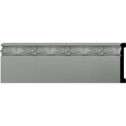 Ekena Millwork 4"H x 5/8"P x 94 1/2"L Sussex Baseboard Moulding
