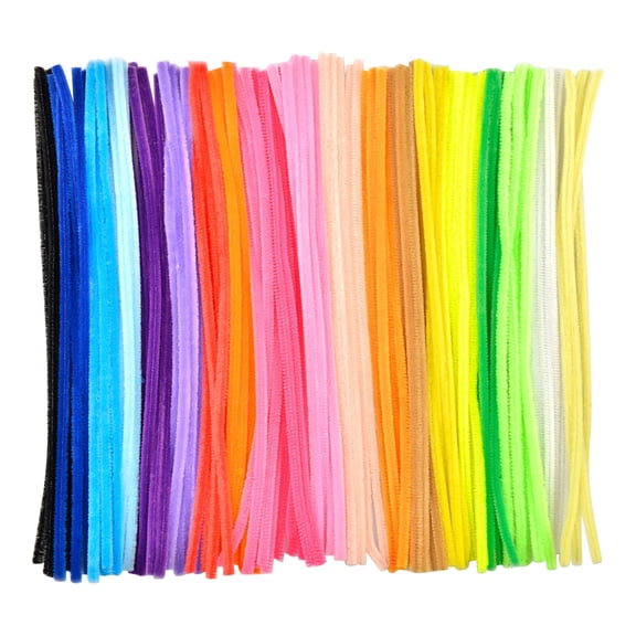 100pcs Multi-Colored Flexible Pipe Cleaners for DIY Floral Crafting, Long-Lasting Simulation Strips & Folding Rods for Handmade Bouquets and Gifts