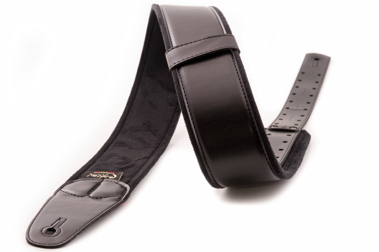 RightOn! Mojo Charm-60 Guitar Strap – Stylish & Comfortable - Black