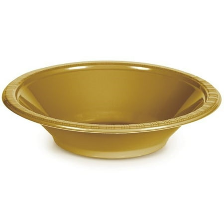 - Touch of Color Plastic Bowl, 12 Oz, Glittering Gold, 20 Ct