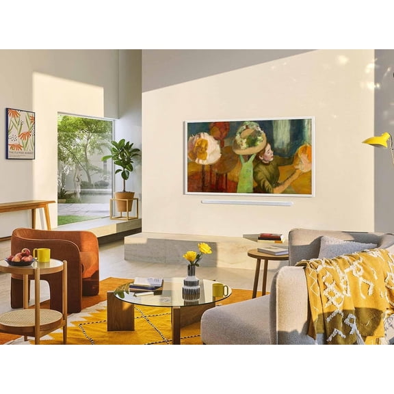 Samsung 55-Inch Modern Teak The Frame LS03D QLED 4K Smart TV Bundle, Quantum HDR, Art Mode, Slim Fit Wall Mount, Alexa Built-in w/Bezel, AUX HDMI Cable, CPS 24-Month Protection, Streaming Bundle