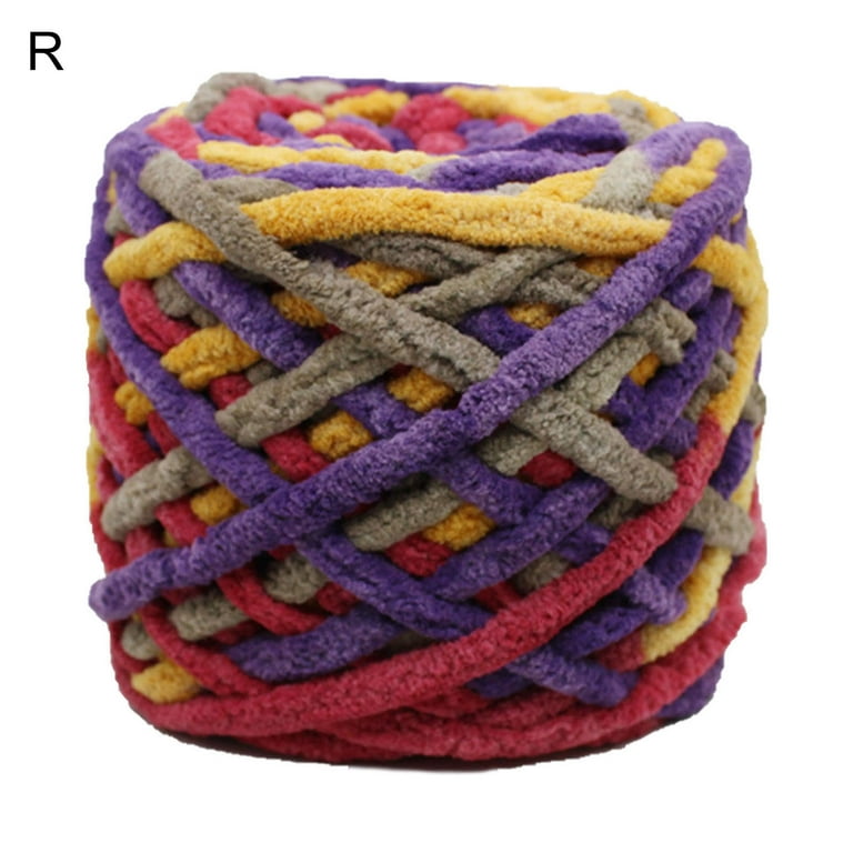 1 Pack Soft Yarn for Knitting Crochet Colored Cotton Yarn Handmade DIY  Craft Knitting Polyester Scarf Pillow Blanket Material Ball of Yarn New  Year Christmas Gift, 105Ft 