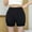 Womens Black Shorts, variant on Olyvenn Holiday Stylish Women's High Waist Pleated Bloomers Shorts with Ruffle Hem Bowknot Shorts for Women Trendy Black 16
