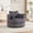 Gray, variant on Homefun 38.6'' Swivel Accent Chair Round Barrel Chair with Gold Frame,Hidden Storage Single Sofa for Living Room,Blue
