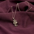 thumbnail image 4 of LeCalla 925 Sterling Silver Caviar Bead Seahorse Pendant Necklace for Women and Teen 37MM, 4 of 9