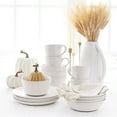 thumbnail image 2 of Bee and Willow Milbrook 16 Piece Round Stoneware Dinnerware Set in White, 2 of 2