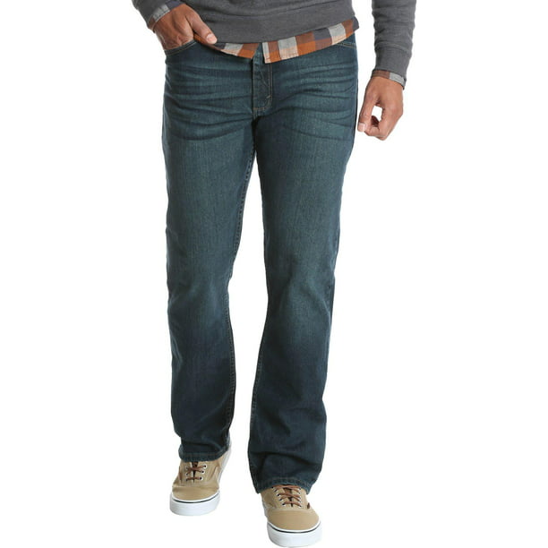 Wrangler Mens Comfort Flex Denim Regular Fit Jeans 