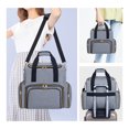 thumbnail image 6 of TANPADUAJI Nail Polish Organizer Holds 80 Bottles (15ml - 0.5 fl.oz)and a Nail Lamp , Nail Bag Organizer Case with 2 Removable Bags and Manicure Tools Storage Sections,Grey, 6 of 6