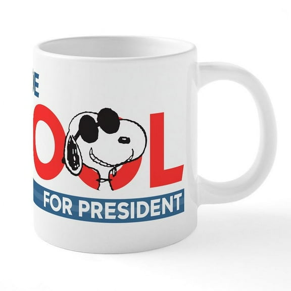 CafePress - Joe Cool For President - 20 Oz White Ceramic Mega Mug