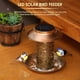 thumbnail image 5 of lampara solar Comedero de pájaros solar LED Luces colgantes de jardín huecas Casa de pájaros colgantes con luz de proyección para alimentar pájaros salvajes al aire libre Regalo colgante para ama, 5 of 5