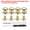 Light Gold, variant on Uxcell 30 Pack 7*9*8mm Rivets for Leather Round Head Rivets Metal Button Spikes Silver