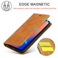 thumbnail image 5 of Wallet Case For iPhone 12 Pro Max, Premium PU Leather Flip Strong Magnetic Closure [Kickstand][RFID Blocking][Card Holder Slots] Retro Shockproof Cover Men/Women For iPhone 12 Pro Max, Brown, 5 of 11