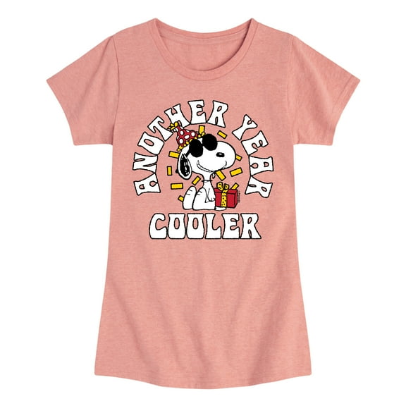 Peanuts - Snoopy and Friends Birthday - Toddler and Youth Girls Fitted Short Sleeve Graphic T-Shirt, Size 2T-Youth Xl
