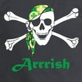thumbnail image 3 of CafePress - Arrish Irish Pirate Skull And Crossbones Long Slee - Long Sleeve Dark T-Shirt, 3 of 4