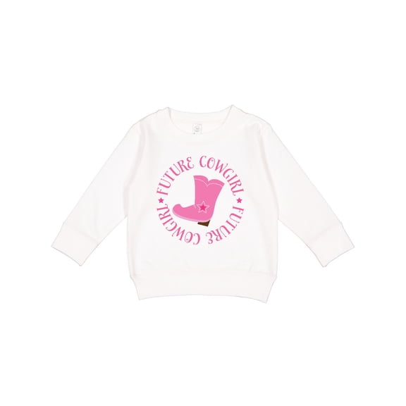 Inktastic Future Cowgirl Girls Toddler Sweatshirt