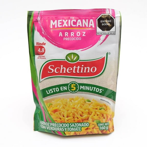 Arroz precocido Schettino con tomate a la mexicana 160 g