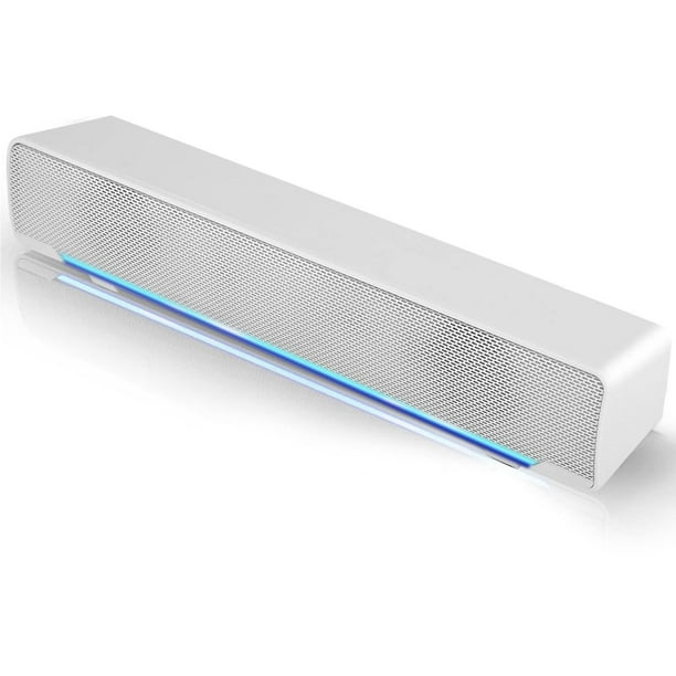 Barra de Sonido, Mini Barra de Sonido con USB y Conector de Audio de 3,5 mm Altavoz de Sonido Estére