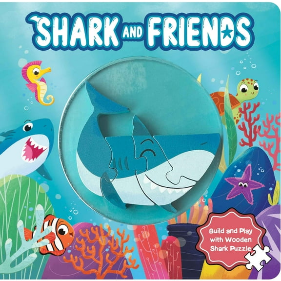 Shark and Friends - Book with Wooden Character Puzzle