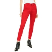 Kendall + Kylie Women's High-Rise Skinny Jeans Red Size 27