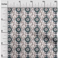 thumbnail image 1 of oneOone Georgette Viscose Fabric Leaves & Floral Block Print Fabric BTY 42 Inch Wide, 1 of 4