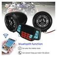 thumbnail image 2 of Bluetooth Motorcycle Studio Au-dio Sound System Speakers FM Radio MP3 Music Player Scooter ATV Remote Control Alarm Speaker ,High Sound, 2 of 6