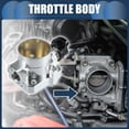 thumbnail image 2 of Unique Bargains 1 Set Universal 64mm/2.52' Silver Tone Aluminum Alloy Car Throttle Body Assembly, 2 of 8