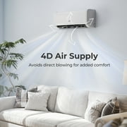 Costway 12000BTU Wifi Enabled Mini Split AC 22 SEER2115V Inverter Air Conditioner White
