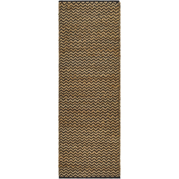 BoutiqueRugs Genna Farmhouse Runner Rug - Chocolate Brown - 2'6" x 8' Runner