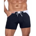 thumbnail image 6 of COOFANDY Swim Trunks for Men Sexy Swim Brief Square Leg Swimsuit Swimming Short Bathing Suit with Pocket, 6 of 7