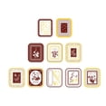 thumbnail image 2 of 10x pegatinas para marcos de fotos, pegatinas para álbumes de recortes, pegatinas decorativas de papel para bricolaje Café, 2 of 9