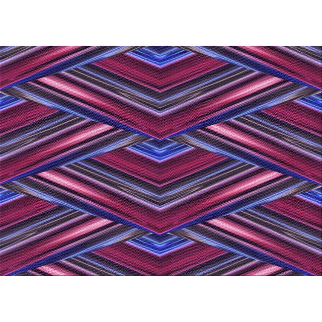 Ahgly Company Machine Washable Indoor Rectangle Transitional Purple Violet Purple Area Rugs, 2' x 3'