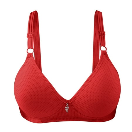 Mepaouo Women s Teardrop Push up Underwire Bra Sexy Plunge Seamless Supportive Tshirt Bras(Red 44)