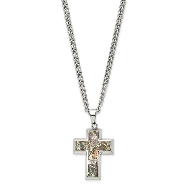 Camo cross necklace deals