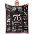 thumbnail image 1 of LHSHID 70th Birthday Gifts for Women Blanket Funny 70th Birthday Decoration for Women Birthday Gifts for 70th Women Best 70th Birthday Gift Ideas for Women Happy Birthday Gifts 40"x50", 1 of 6