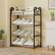 thumbnail image 1 of Zapatero para armario, zapatero, organizador de almacenamiento con 4 niveles, estantes de metal para dormitorio, armario, entrada, dormitorio, zapatero, 1 of 7