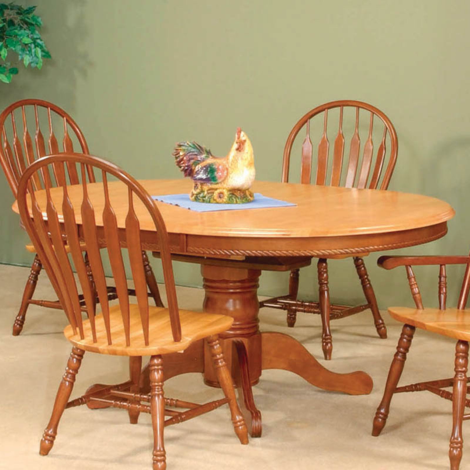 Sunset Trading 48 Inch Round Dining Table with Butterfly Leaf - Walmart ...